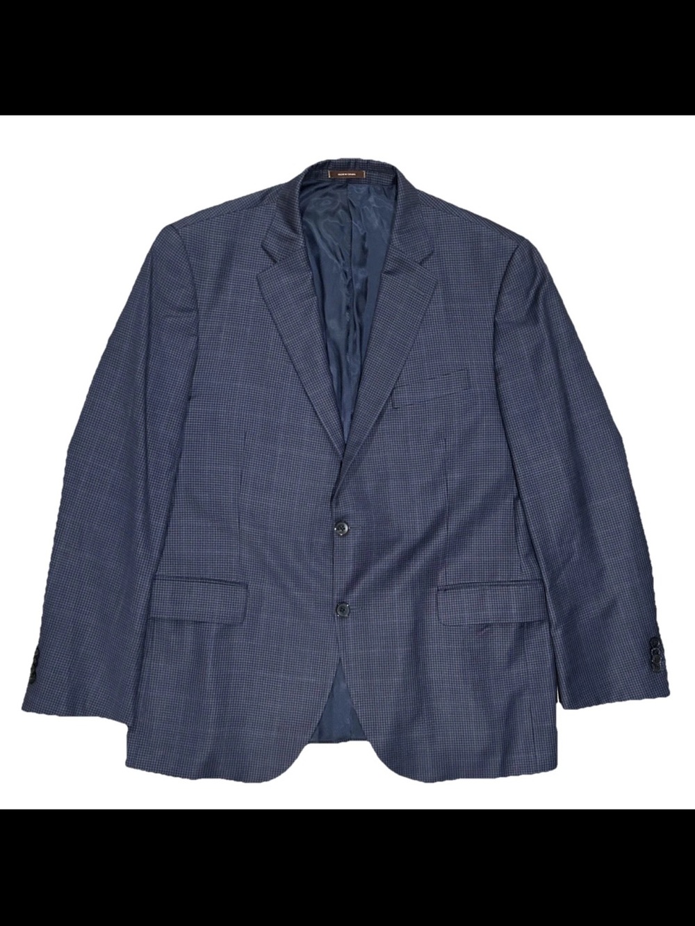 Peter Millar Sport Coat Men’s 44R Navy Blue Microcheck Pattern Modern Fit